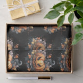 不気味なジャック・オ・ランタン柄のハロウィーン 薄葉紙 (ギフト)