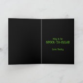 不気味なジャック・オ・ランタン ハロウィン シーズンカード (内部)