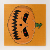 不気味なジャック・オ・ランタン・ハロウィン ジグソーパズル (横)