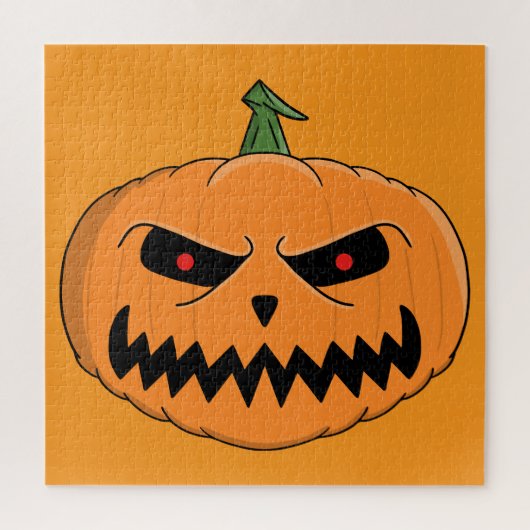 不気味なジャック・オ・ランタン・ハロウィン ジグソーパズル (縦)