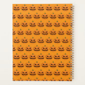 不気味なジャック・オ・ランタン・ハロウィン プランナー手帳 (裏面)