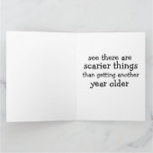 不気味なジョーバイデン氏おもしろいお尻拭き誕生日カード カード (内部)