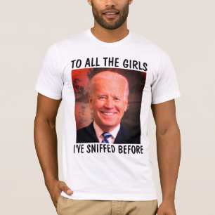 不気味なジョーバイデン氏おもしろいスニフTシャツ Tシャツ