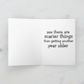 不気味なジョーバイデン氏おもしろい誕生日カード カード (内部)