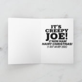 不気味なジョーバイデン氏クリスマスグリーティングカード シーズンカード (内部)