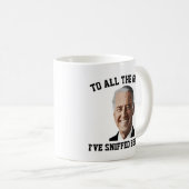 不気味なジョー·バイデン氏おもしろい·スニフ·コーヒー·マグ コーヒーマグカップ (正面右)