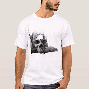 不気味なスカルのTシャツ Tシャツ