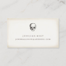 不気味なスカルハロウィーン コーリングカード