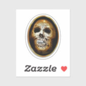 不気味なスカルハロウィーン シール (シート)