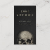 不気味なスカルハロウィーン 名刺 (正面)