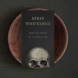 不気味なスカルハロウィーン 名刺