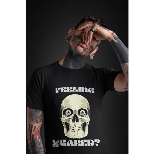 不気味なスカルハロウィーンTシャツ Tシャツ