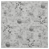 不気味なスカルビクトリアンゴシック織物 ファブリック (見本)