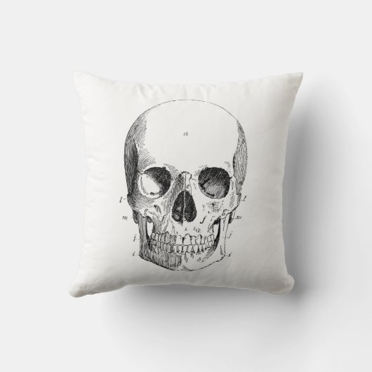不気味なスカル クッション (裏面)