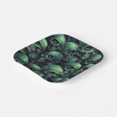 不気味なスカル ペーパープレート (傾斜あり)