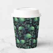 不気味なスカル 紙コップ (左)