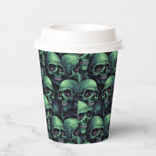 不気味なスカル 紙コップ (右)