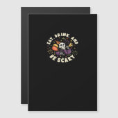 不気味なスケルトンがハロウィンを祝う 食べたり飲んだり (正面/裏面)