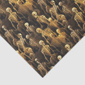 不気味なスケルトンのハロウィーンデコパージュ 薄葉紙 (詳細)