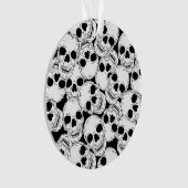 不気味なスケルトンスカルゴシックハロウィーン オーナメント (正面)