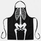 不気味なスケルトンハロウィーン エプロン (正面)