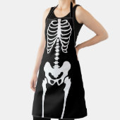 不気味なスケルトンハロウィーン エプロン (インサイチュ)