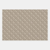 不気味なスケルトンファミリーハッピーハローウィン ラッピングペーパーシート (正面2)