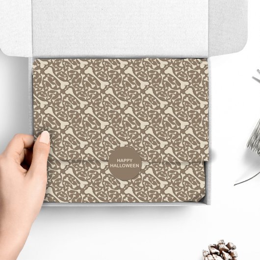 不気味なスケルトンボーンハッピーハローウィン 薄葉紙