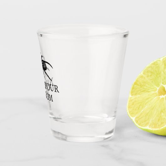 不気味なスパイダカスタムーパーソナライズされたハロウィン ショットグラス (右)