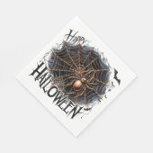 不気味なスパイダーウェブハロウィンペーパーナプキン スタンダードランチョンナプキン (角)