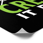 不気味なスパイダ実在ーの面白いハロウィーンパンをクリープ ポスター (角)