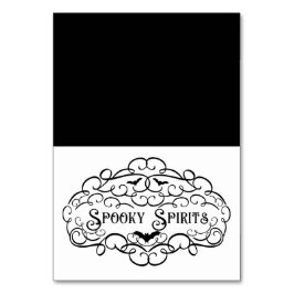 不気味なスピリッツ ヴィンテージ ハロウィン ドリンク フード テント テーブルナンバー