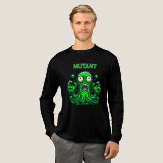 不気味なスライムゾンビエイリアン – ネオングリーンモンスター トライブレンドTシャツ