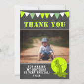 不気味なスライムモンスターフォト誕生日 サンキューカード (正面)