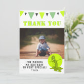 不気味なスライムモンスターフォト誕生日 サンキューカード (スタンド正面)