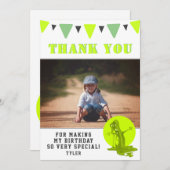 不気味なスライムモンスターフォト誕生日 サンキューカード (正面/裏面)