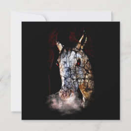 不気味なゾンビの馬 招待状