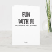 不気味なゾンビパンハロウィーン カード (裏面)