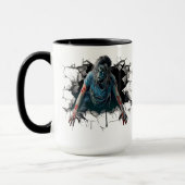 不気味なゾンビホラー – 怖いハロウィーン マグカップ (左)