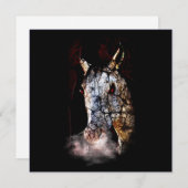 不気味なゾンビホース 招待状 (正面/裏面)