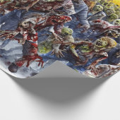 不気味なゾンビラッピング紙 ラッピングペーパー (角)