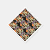 不気味なゾンビ不気味ハローウィンパーティ スタンダードカクテルナプキン (角)