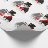 不気味なゾンビ新郎新婦の結婚ギフトラップ ラッピングペーパー (角)