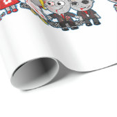 不気味なゾンビ結婚式パーティーのギフトラップ、漫画のおもしろい ラッピングペーパー (ロールコーナー)