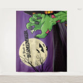 不気味なゾンビ ハロウィンパーティー フォト 背景 タペストリー (正面)