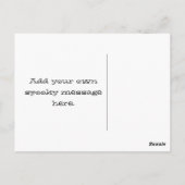 不気味なタイポグラフィ ハロウィン ポストカード (裏面)