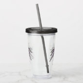 不気味なタランチュラのくもの巣オリジナルのアートワーク アクリルタンブラー (左)