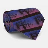 不気味なツリーハロウィンタイ ネクタイ (ロール)