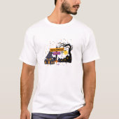 不気味なデザインメンズハロウィンステイ Tシャツ (正面)