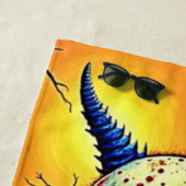 不気味なデーモンインウッズ不気味デザイン ビーチタオル (インサイチュ)